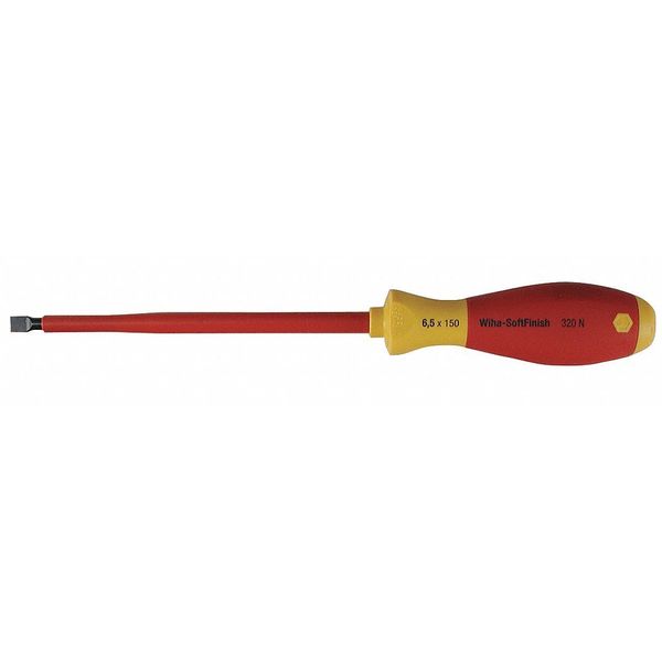 Wiha Insulated Slotted Screwdriver 5/32 in Round 32017
