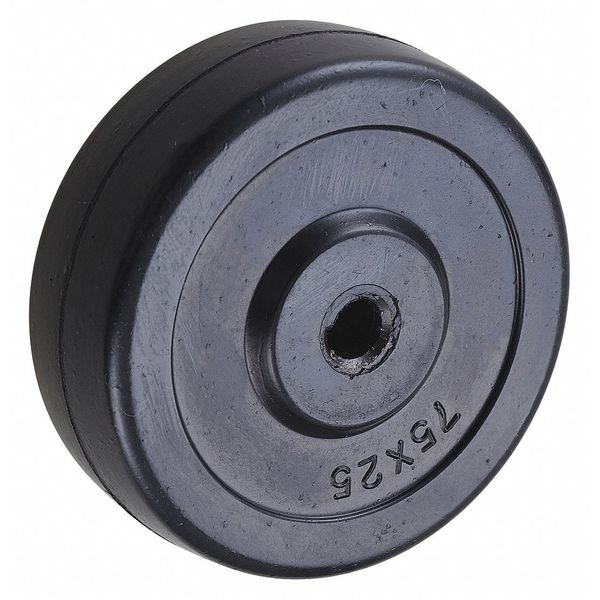 Zoro Select Caster Wheel, 125 lb., 1-3/16 in. Hub L RN03Z5205