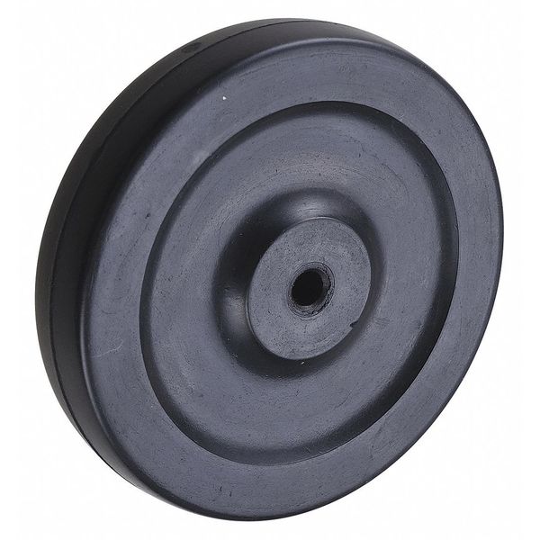 Zoro Select Caster Wheel, Rubber, 5 in., 145 lb. RN05Z5205