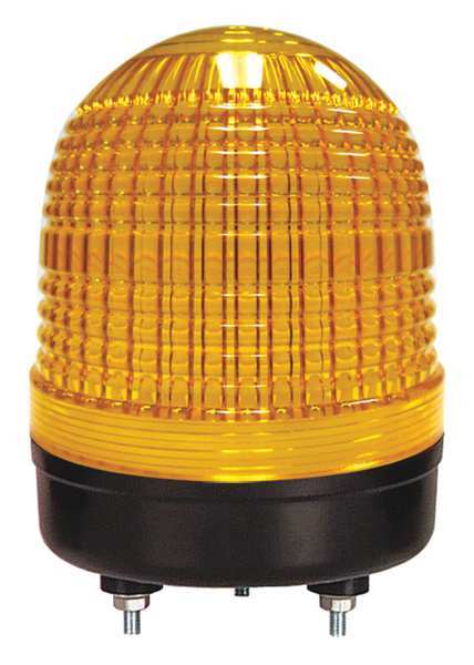 Dayton Warning Light, Yellow, LED, Stud 26ZT51