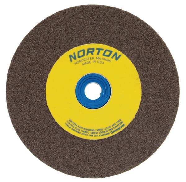 Norton Abrasives Grinding Wheel, 8 in. Dia, AO, 36/46G, Brown 07660788278