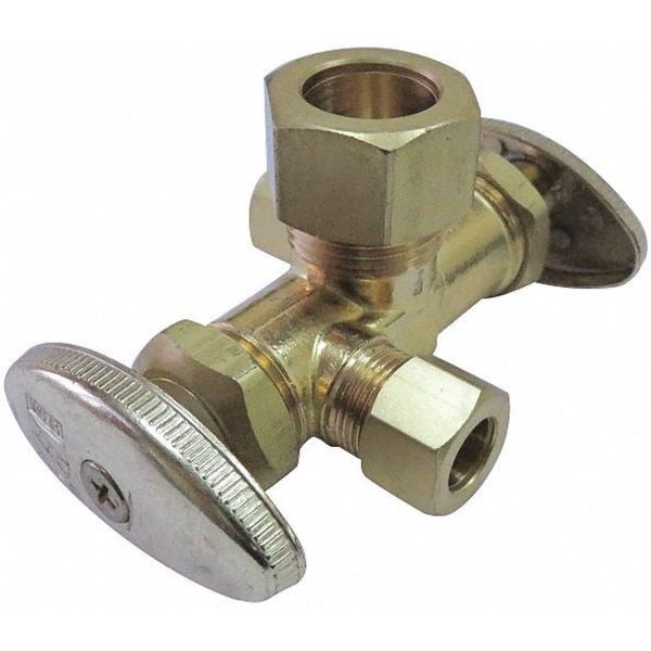 Global Des Outlet/Shutoff Stop, Dual, 1/2 x 3/8" C GVS-1053