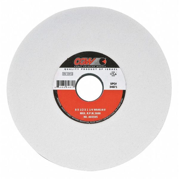 Cgw Abrasives Surf Grinding Whl, 7x1x1-1/4, T5, WA60-J-V 34653