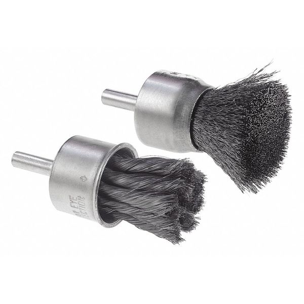 Cgw Abrasives End Wire Brush, 1 Knt, 0.020, C, 1/4 Shnk FC 60580