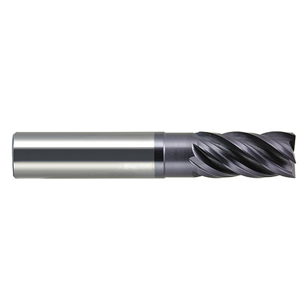 Melin Tool Co Carbide Hp End Mill R0.25mm 3mmx12mm, Number of Flutes: 5 VXMG5-M3M3-R0.25