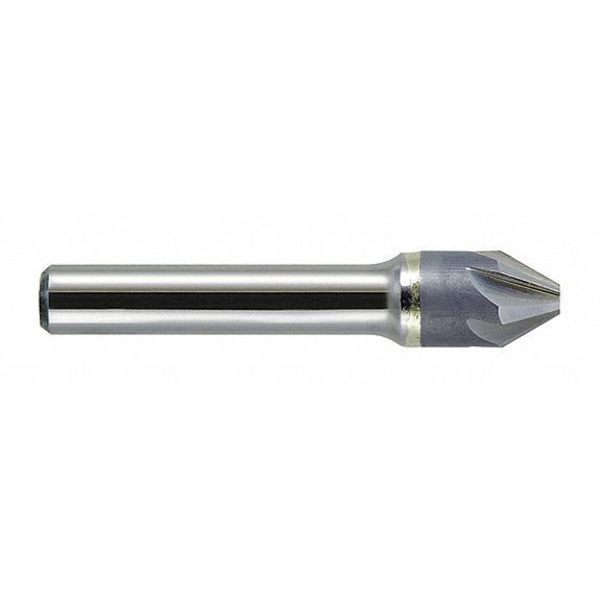 Melin Tool Co Carbide Countersink, 120 deg., 3/8", Shank Dia.: 1/4" C6NC-3/8-120