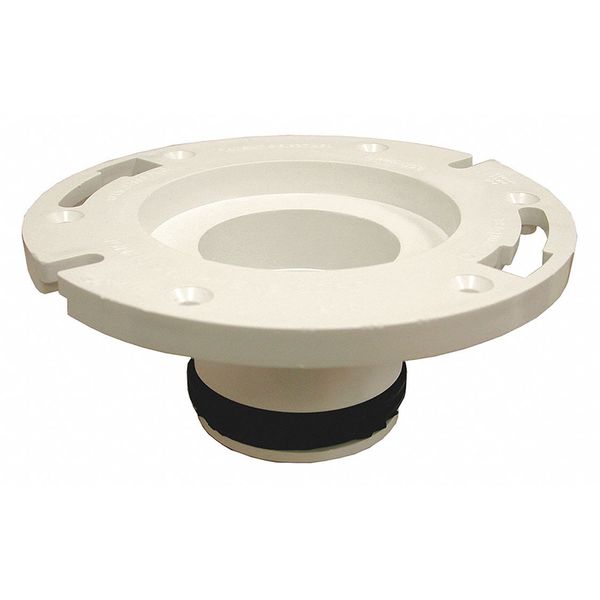 Jones Stephens Two Finger Flange, PVC, 3"x3" C4733P