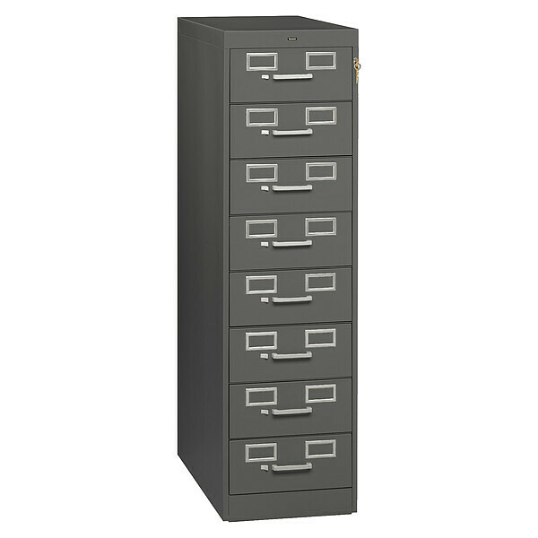 Tennsco 15" W Card File, Medium Gray CF-846-MGY