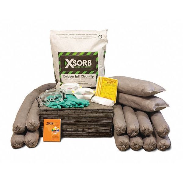 Xsorb Spill Kit, Outdoor, 55 gal. XKD550D