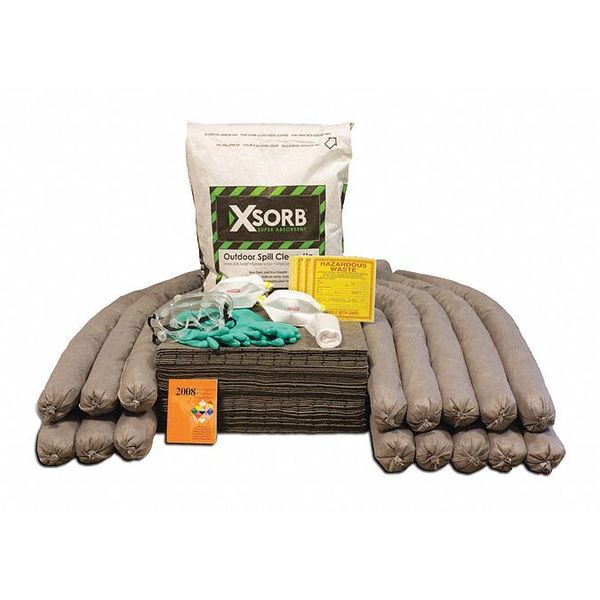 Xsorb Spill Kit, Outdoor, 65 gal. XKD65D
