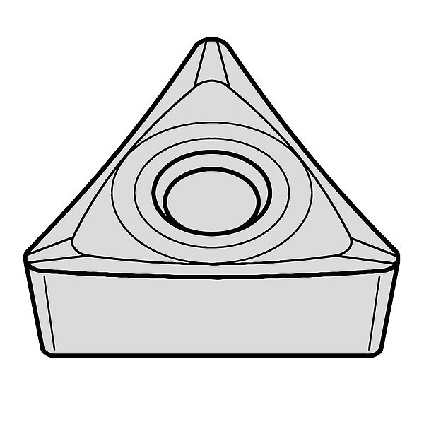 Widia Triangle Turning Insert, Triangle, 2, TPGT, 0.0156 in TPGT2151HP CM1