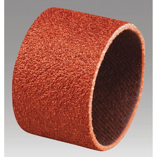 3M Sanding Belt, 1" W, 3/4" L, Closed Coat, Ceramic, 60 Grit, Orange 7000118603