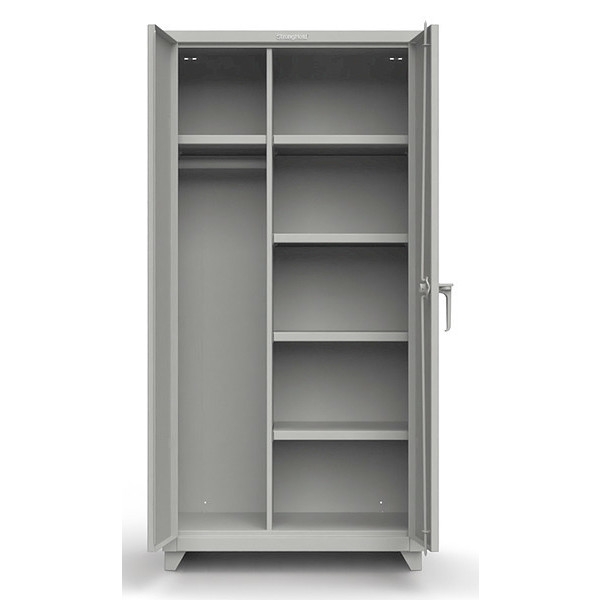 Strong Hold 14 ga. Steel Storage Cabinet, Stationary 36-W-244-L
