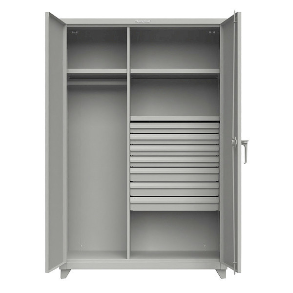 Strong Hold 14 ga. Steel Storage Cabinet, Stationary 46-W-243-7DB-L