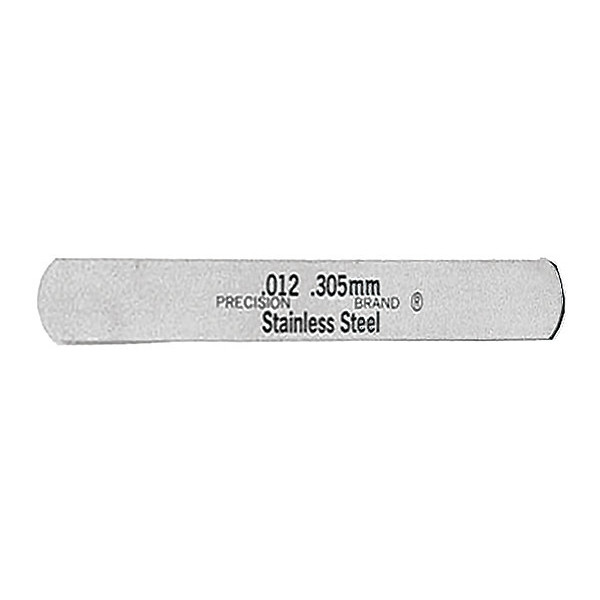 Precision Brand Thickness Gage, 0.012" X 1/2" X 5", PK10 77420