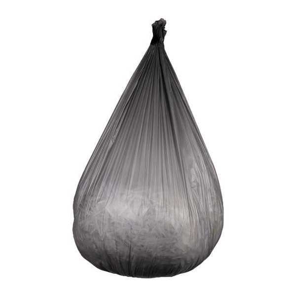 Zoro Select Trash Bag, 38" x 58" Size, Gray, PK100 H7658SG R01