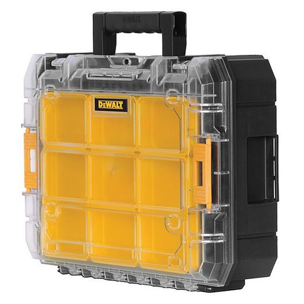 Dewalt Tool Box with compartments, Plastic, in H x 13 in W DWST17805  Zoro