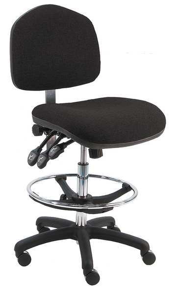 Benchpro Fabric Task Chair, 21" to 31", No Arms, Black WNT-F-TLC-WW-BLACK