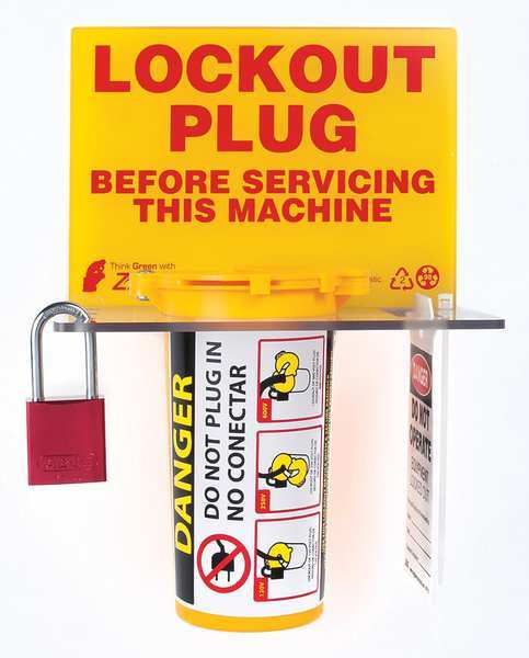Zing Lockout Station, Filled, Electrical, Number of Padlocks Included: 1 2730