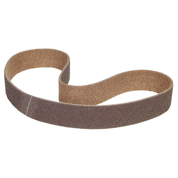 Norton Abrasives Sanding Belt, 2 1/2 in W, 60 in L, Non-Woven, Aluminum Oxide, 80 Grit, Medium, Rapid Prep, Brown 66254429365