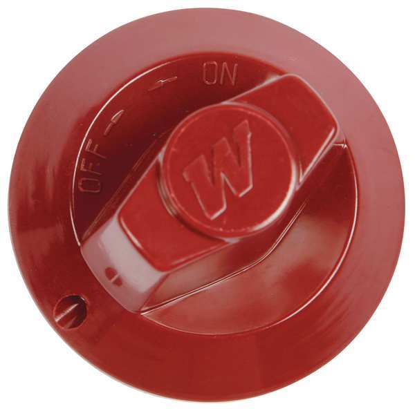 Vulcan Hart Knob, Control Red-W/Set Scr. 00-719255-00012