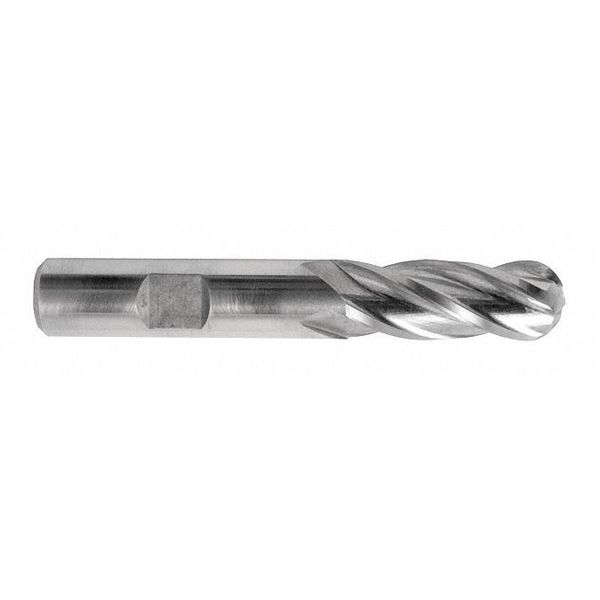 Melin Tool Co Gnrl Purpse End Mill, Ball End, 7mmx16mm, Number of Flutes: 4 CC-M10M7-B