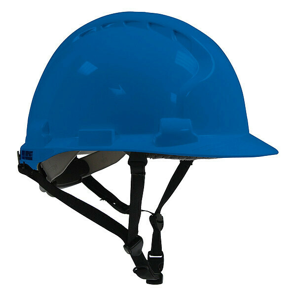 Pip Front Brim Hard Hat, Type 2, Class E, Ratchet (4-Point), Blue 280-AHS240-50