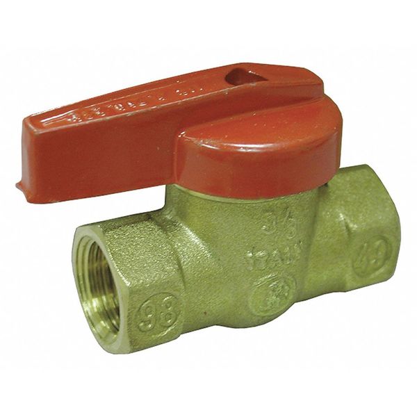 Jones Stephens FIP Lever Handle Gas Ball Valve, 3/4" B64075