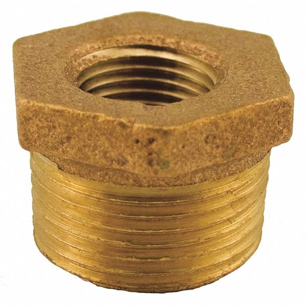 Jones Stephens Bronze Hex Bushing, 3/4"x1/4", No Lead B74207LF