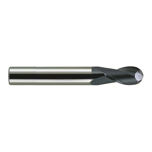 Melin Tool Co Carbide GP End Mill Ball 1/4X1-1/2, Number of Flutes: 2 AMG-808-EB-ALTIN