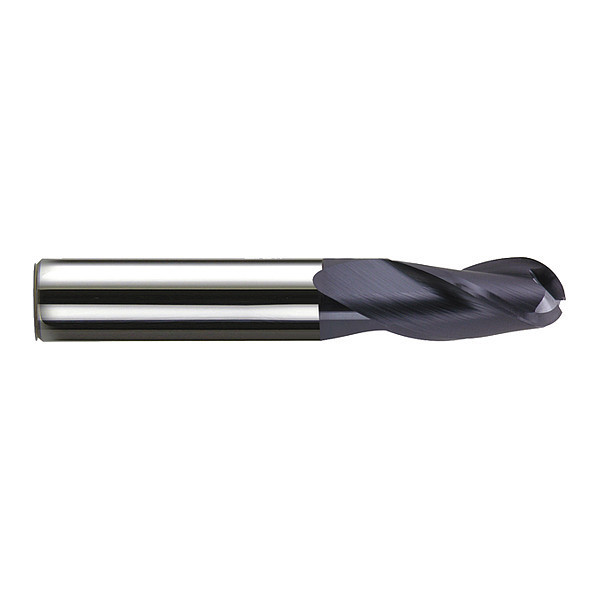 Melin Tool Co End Mill, Carbide, GP, Ball, 1/4 x 3/4, Number of Flutes: 3 EMG-808-B-ALTIN