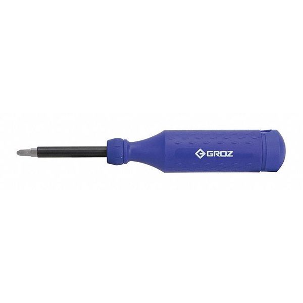 Groz Screwdriver, Retracting, HVAC, 14 in 1 33714