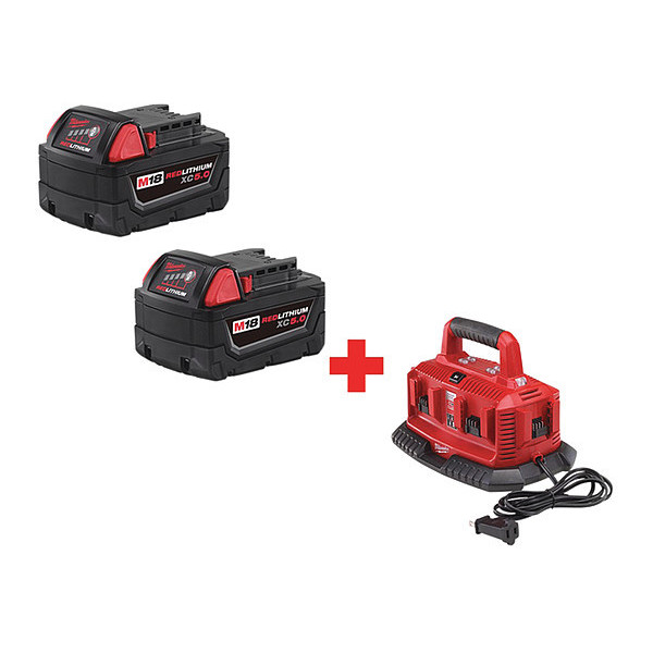 Milwaukee Tool Battery Kit, with Charger 48-11-1852, 48-59-1806