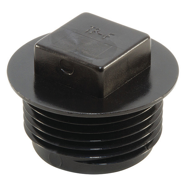 Caplugs Plug, Square Head, Threaded, 1/4-18", PK1000, Material: High-Density Polyethylene QTP3F1KA1