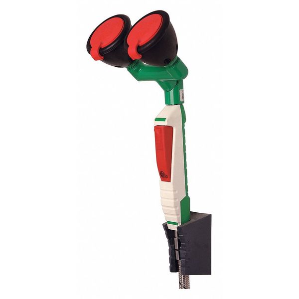 Hughes Safety Showers Handheld Drench Hose, Wall Mount, Eyes and Face Coverage, Squeeze Handle OPT500