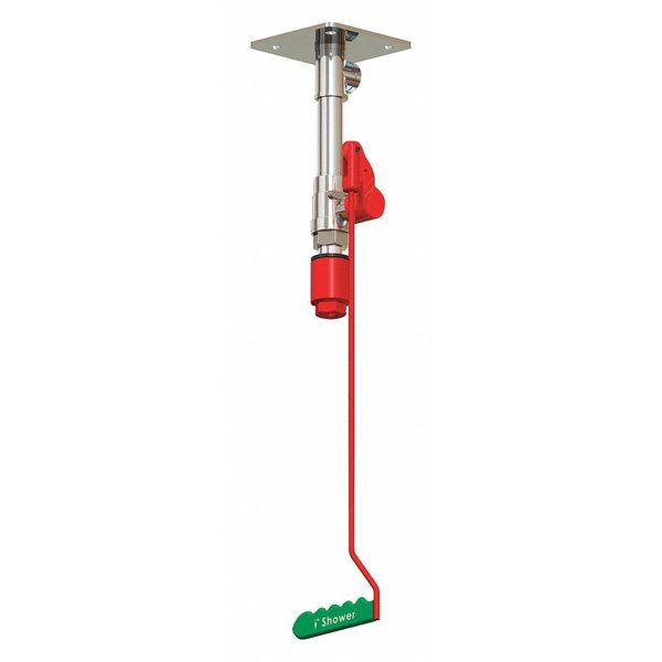 Hughes Safety Showers Drench Shower, Ceiling Mount, Stainless Steel Pipes 23GSV