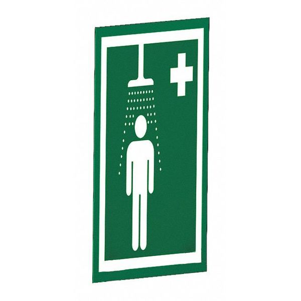 Hughes Safety Showers Safety Shower Sign, Universal, Wall Mount S-BRAC-SIGN-WAL