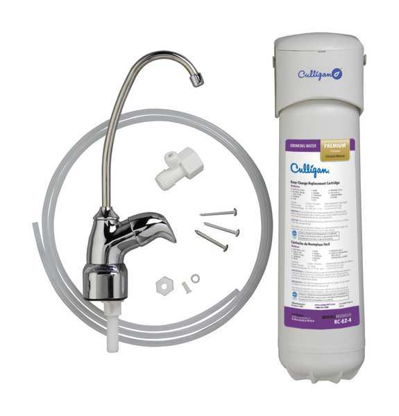 Culligan Water Filter System, 0.5 gpm, 0.5 Micron, 14 in H US-EZ-4