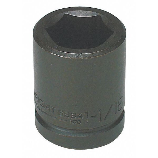Wright Tool 3/4 in Drive Impact Socket 2 5/8 in Size, Standard Socket, black oxide 68106
