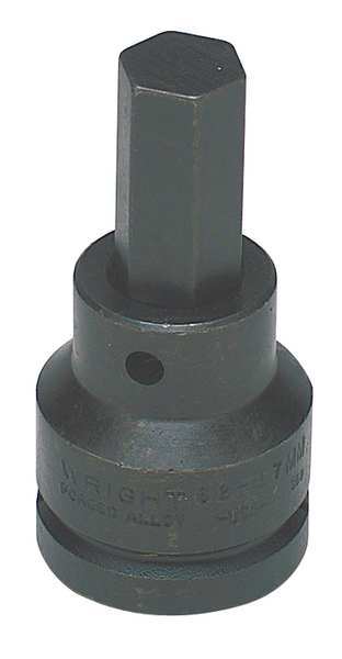 Wright Tool Impact Bit, 3/4 x 3-1/4In, 6pt, Black Oxide 62-19MM