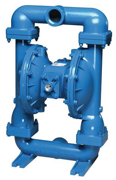 Sandpiper Double Diaphragm Pump, Cast iron, Air Operated, 150 GPM 220 Degrees F S20B1I2TANS000.