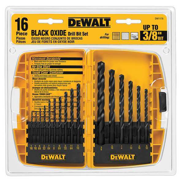 Dewalt 16 PC BLACK OXIDE SET DW1176