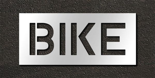 Rae Pavement Stencil, Bike, 10 in STL-116-71017