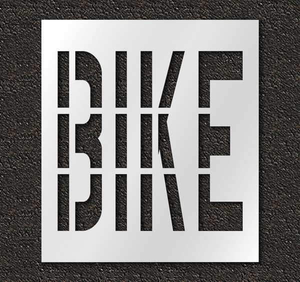 Rae Pavement Stencil, Bike, 36 in STL-116-73617