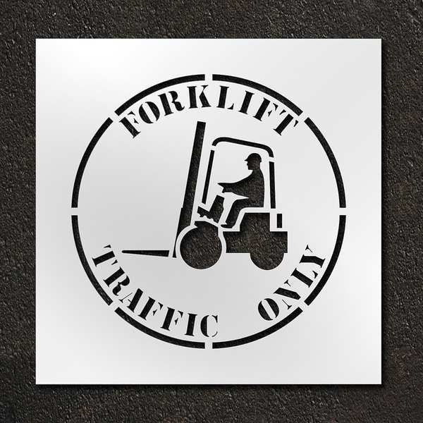 Rae Stencil, Forklift Traffic Only, 24 in STL-116-12412