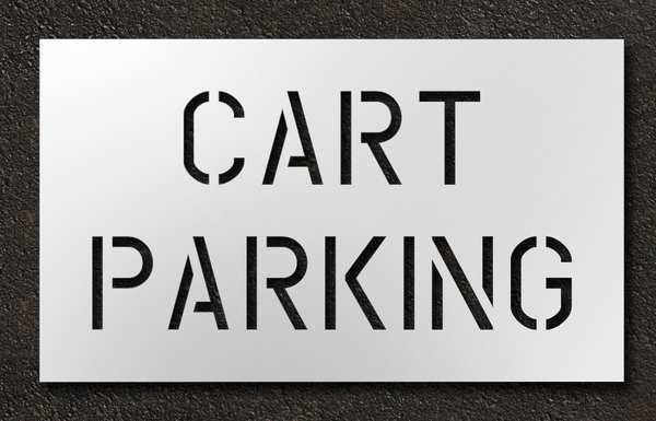 Rae Golf Course Stencil, Cart Parking, 15 in STL-116-75601