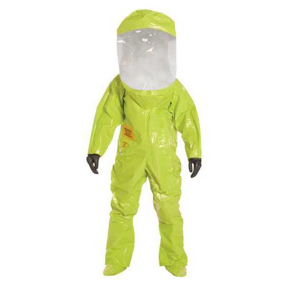 Dupont Encapsulated Training Suit, Yellow, Tychem(R) 10000, Zipper TK586SLYMD000100
