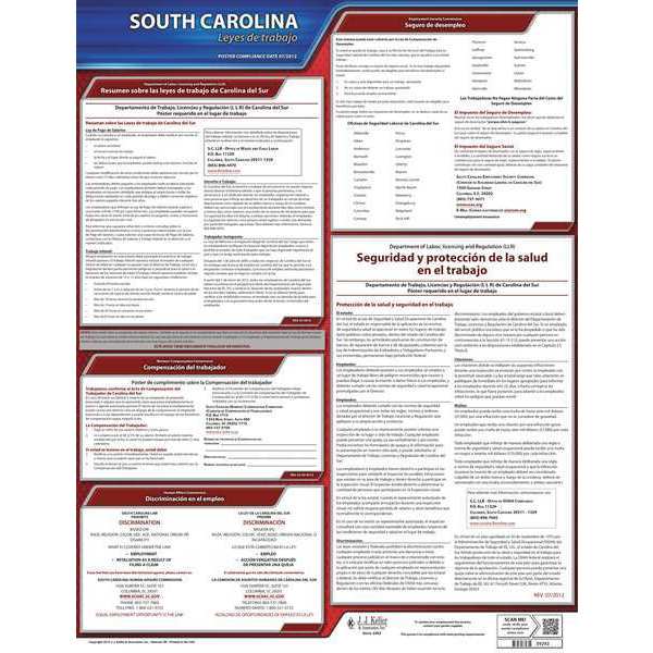 Jj Keller Labor Law Poster, State Labor Law, SC 200-SC