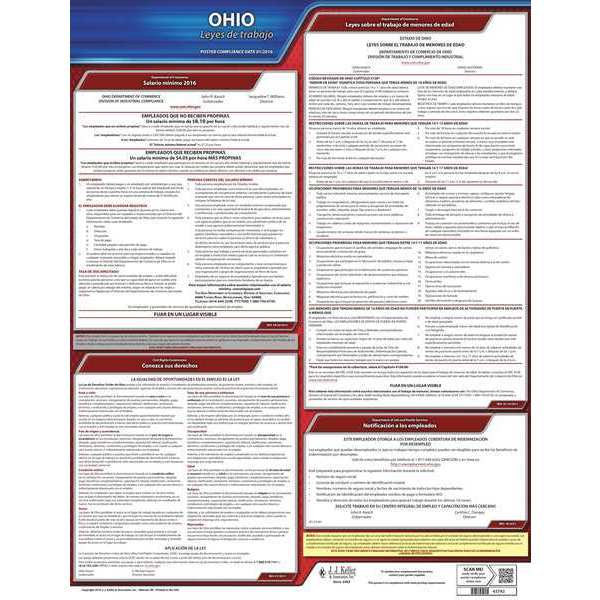 Jj Keller Labor Law Poster, State Labor Law, OH 200-OH