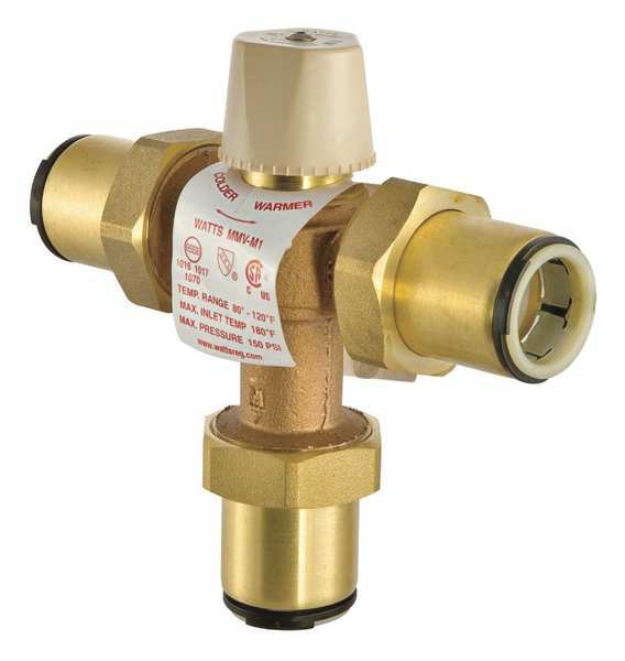 Watts Thermostatic Mixing Valve, 3/4 in. LFMMV-M1-QC